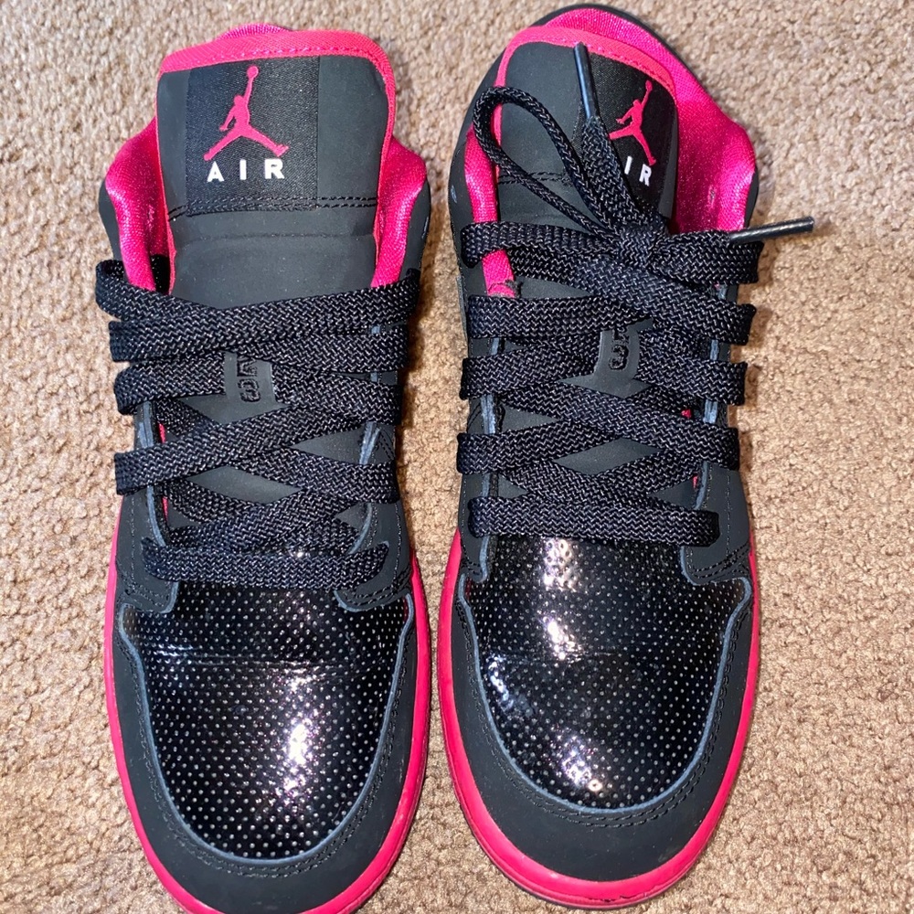 Air Jordan sneakers pink and black